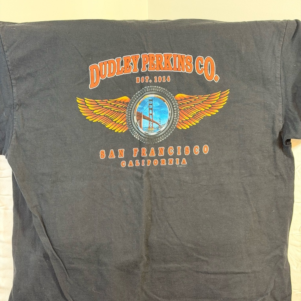 Vintage Harley-Davidson Dudley Perkins Tee – Men’s XL – San Francisco, CA (1999)